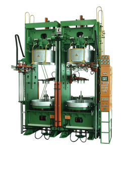 Frame type hydraulic vulcanizing machine