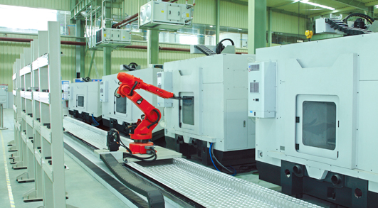 Automatic electrode flexible production line 