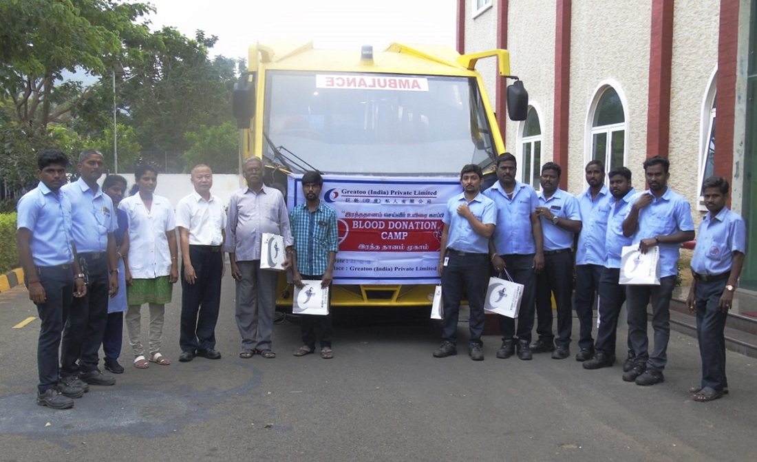 组织员工献血 履行社会责任 —— 巨轮印度举行公益献血活动